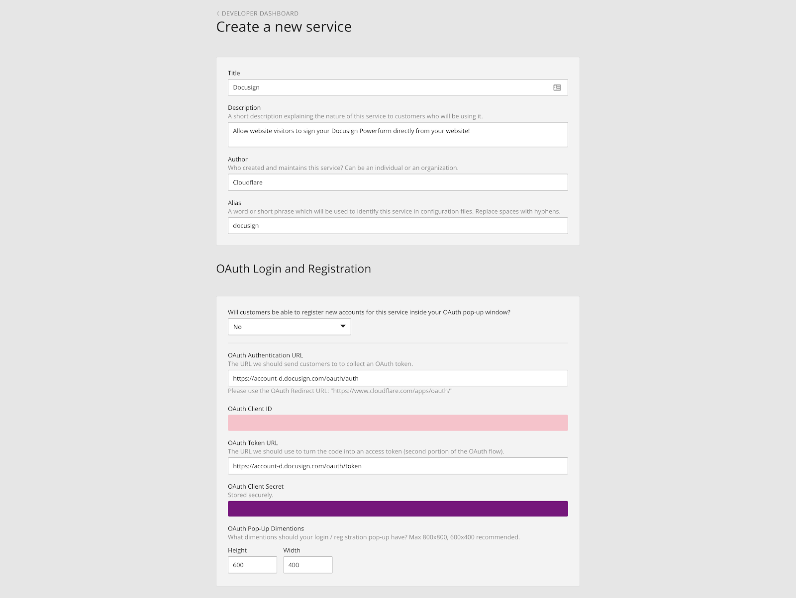 Calling the DocuSign API from a Cloudflare App