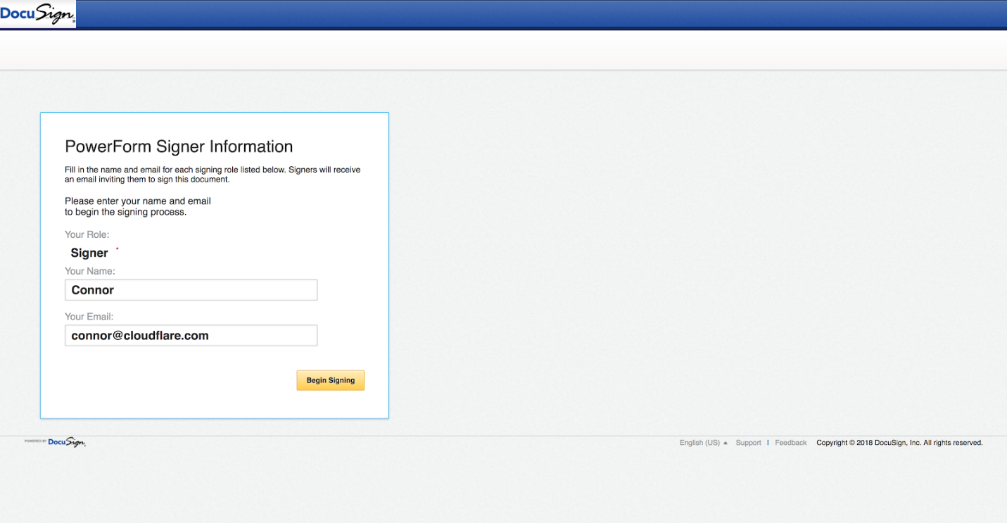 Calling the DocuSign API from a Cloudflare App